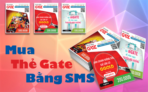Phương Pháp mua mã thẻ Gate qua SMS Viettel, Vinaphone, Mobiphone
Nạp thẻ cào Gate từ tin nhắn VinaFone, Mobiphone cực kỳ đơn giản
