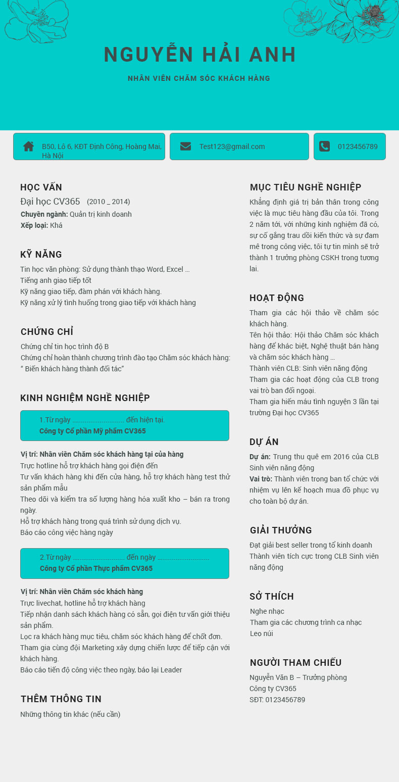 Hướng dẫn làm CV xin việc qua email